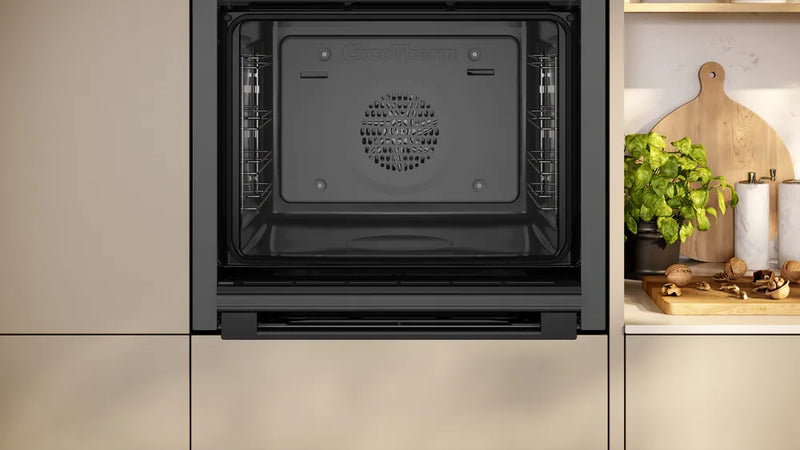 Neff N50 B3ACE4AG3B Single Slide&Hide Electric Oven - Graphite Grey