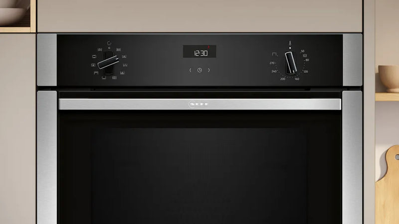 Neff N50 B3ACE4AN3B Single Slide&Hide Electric Oven - Stainless Steel