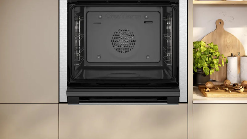 Neff N50 B3ACE4AN3B Single Slide&Hide Electric Oven - Stainless Steel