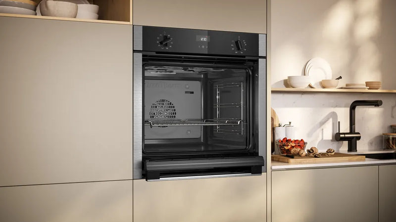 Neff N50 B3ACE4AN3B Single Slide&Hide Electric Oven - Stainless Steel