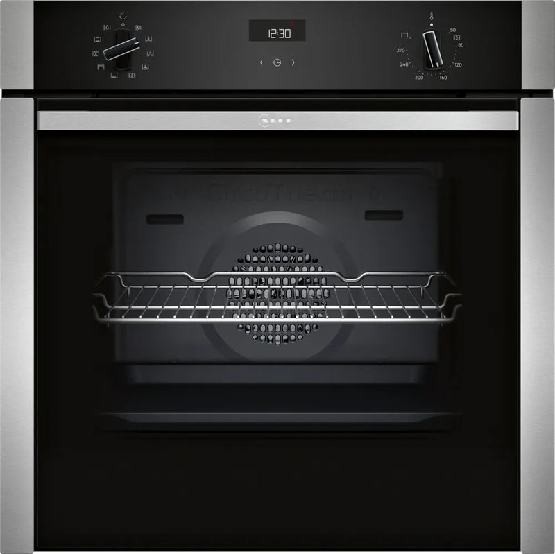 Neff N50 B3ACE4AN3B Single Slide&Hide Electric Oven - Stainless Steel
