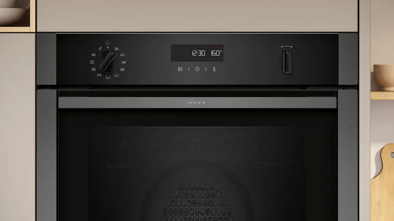 Neff N50 B6ACH7AG7B Single Slide&Hide Pyrolytic Oven - Graphite Grey