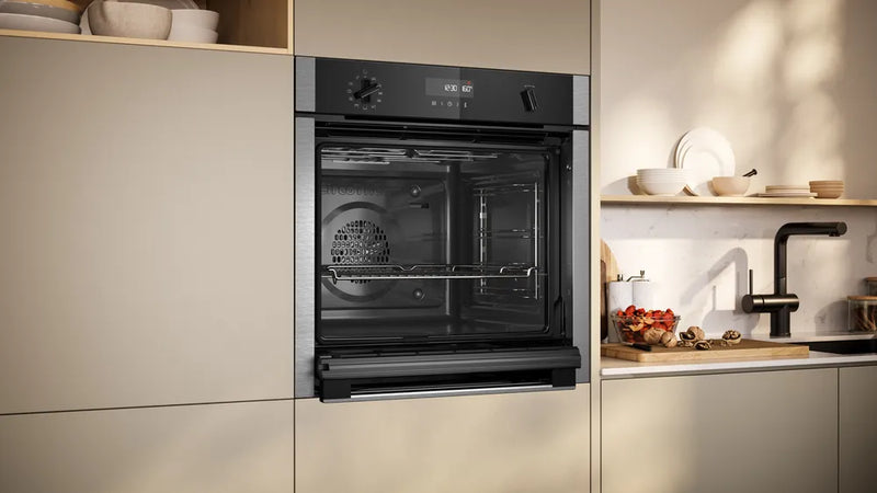 Neff N50 B6ACH7AN7B Single Slide&Hide Pyrolytic Oven - Stainless Steel