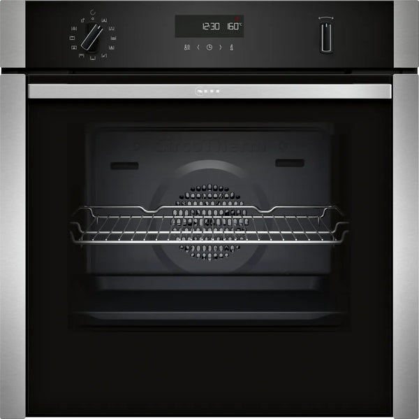 Neff N50 B6ACH7AN7B Single Slide&Hide Pyrolytic Oven - Stainless Steel