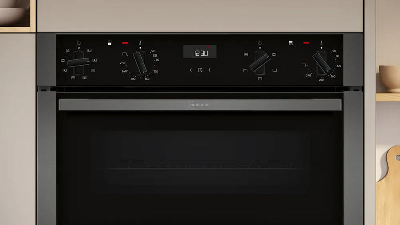 Neff N50 U1ACE2AG3B Double Electric Oven - Graphite Grey