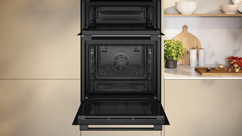 Neff N50 U1ACE2AG3B Double Electric Oven - Graphite Grey