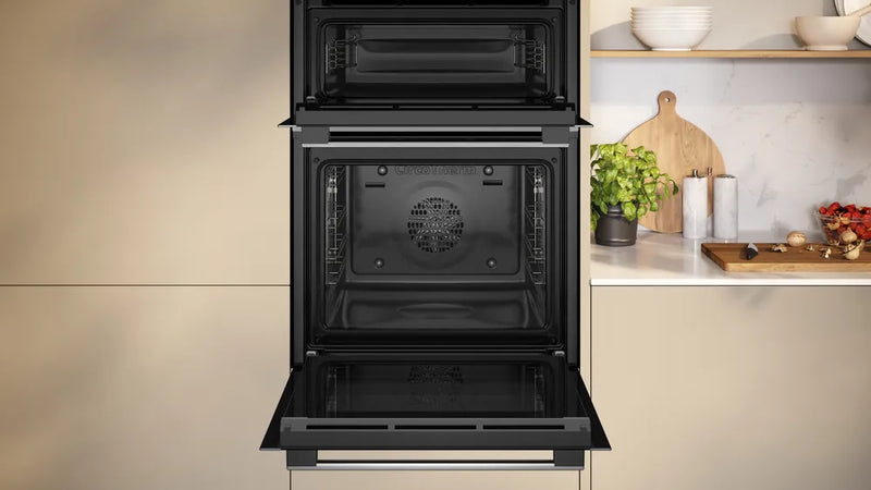 Neff N50 U1ACE2AN3B Double Electric Oven - Stainless Steel