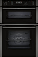 Neff N50 U2ACH7AG7B Double Pyrolytic Oven - Graphite Grey