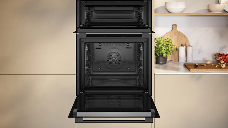 Neff N50 U2ACH7AG7B Double Pyrolytic Oven - Graphite Grey