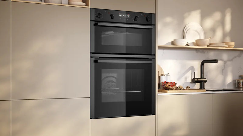 Neff N50 U2ACH7AG7B Double Pyrolytic Oven - Graphite Grey