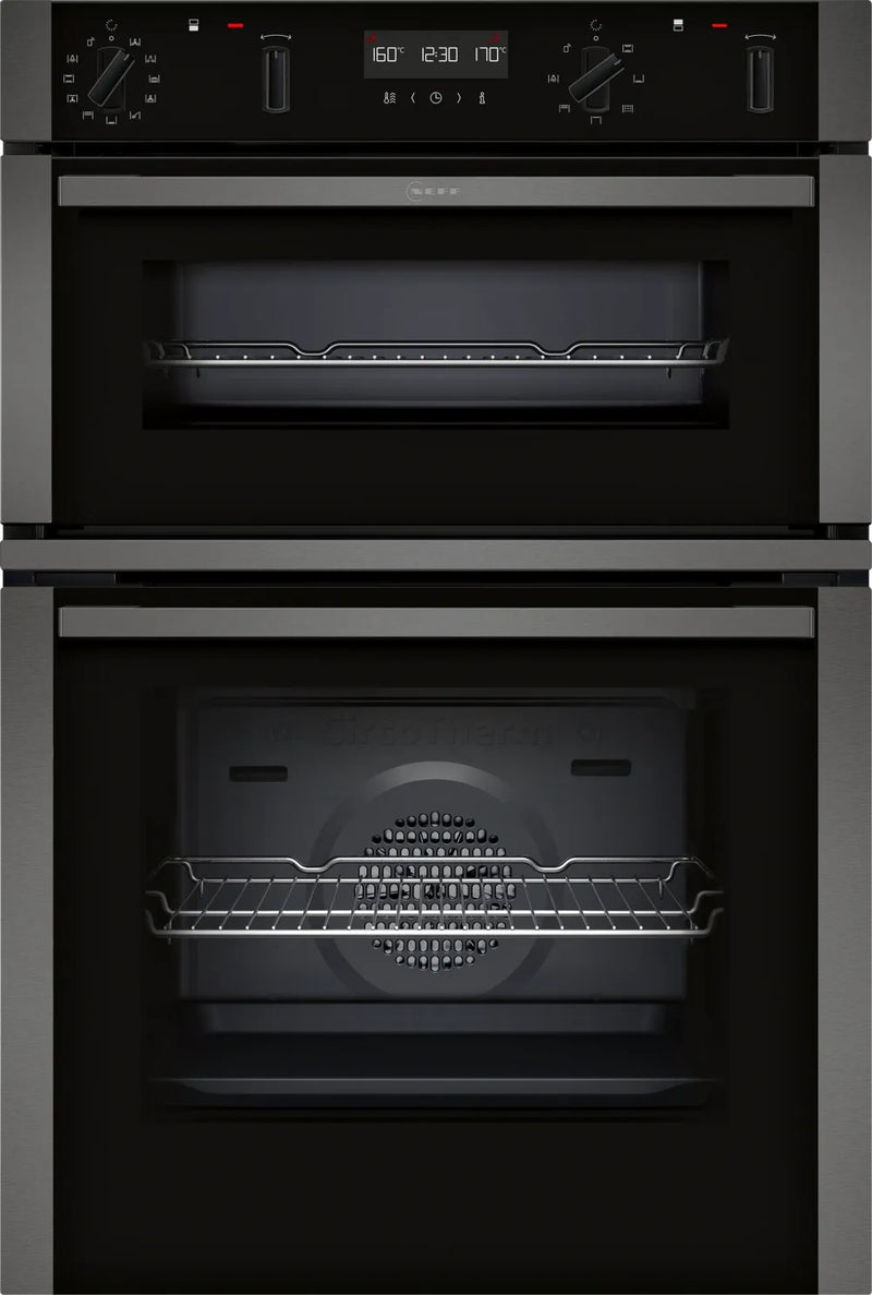 Neff N50 U2ACH7AG7B Double Pyrolytic Oven - Graphite Grey