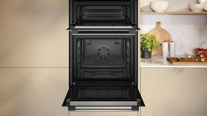 Neff N50 U2ACH7AN7B Double Pyrolytic Oven - Stainless Steel