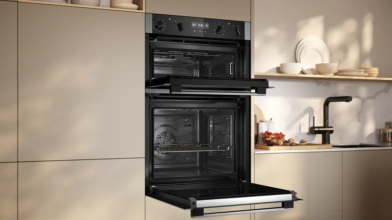 Neff N50 U2ACH7AN7B Double Pyrolytic Oven - Stainless Steel