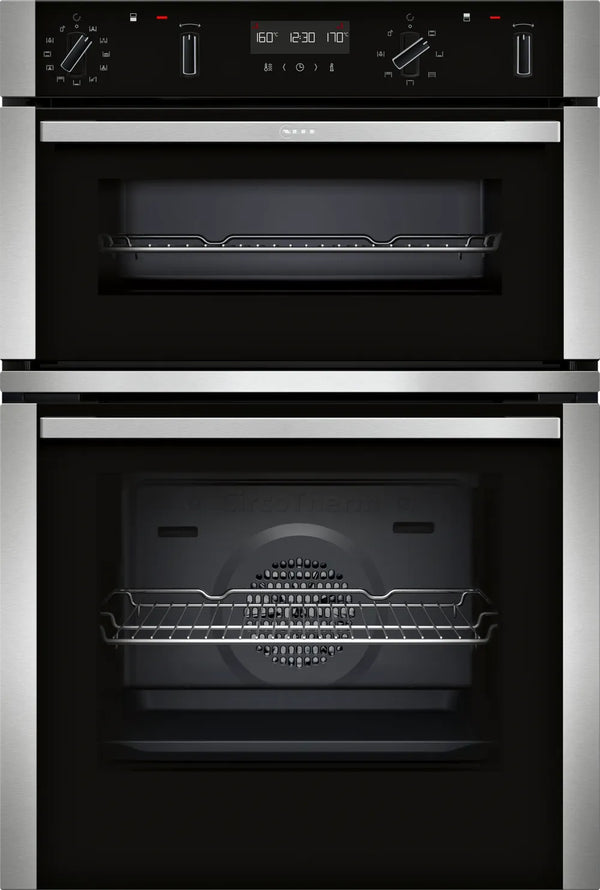 Neff N50 U2ACH7AN7B Double Pyrolytic Oven - Stainless Steel