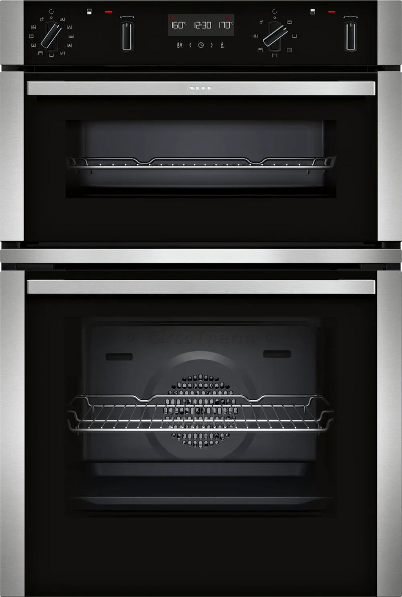 Neff N50 U2ACH7AN7B Double Pyrolytic Oven - Stainless Steel