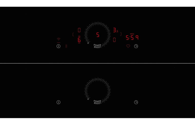 Neff N70 V58NHQ4L0 80cm Venting Combi Induction Hob (Surface Mount) - Black Glass