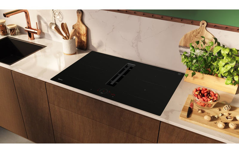 Neff N70 V58NHQ4L0 80cm Venting Combi Induction Hob (Surface Mount) - Black Glass