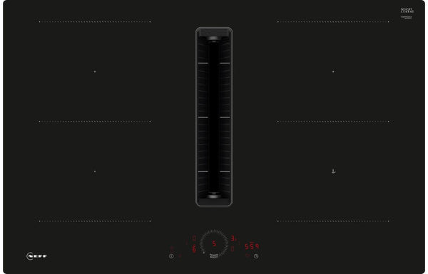 Neff N70 V58NHQ4L0 80cm Venting Combi Induction Hob (Surface Mount) - Black Glass