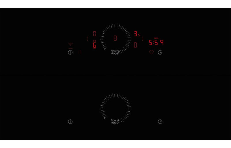 Neff N70 V57THQ4L0 70cm Venting Combi Induction Hob - Black & Stainless Steel