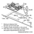 Neff N70 T27CPIQ4S0 75cm Gas Hob - Black