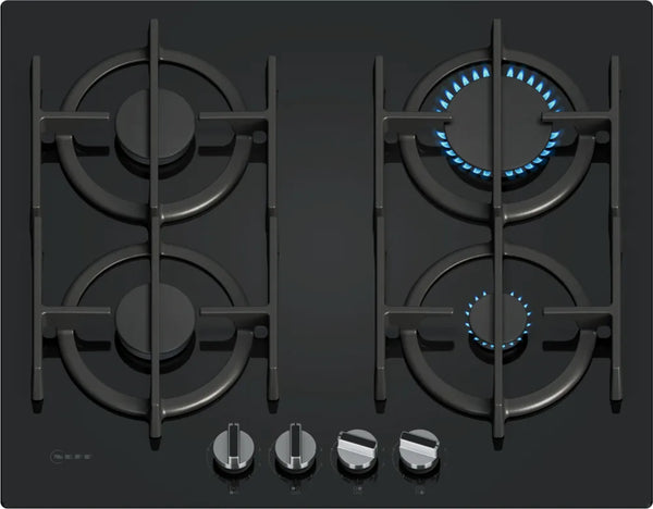 Neff N70 T26PIP4S0 60cm Gas Hob - Black