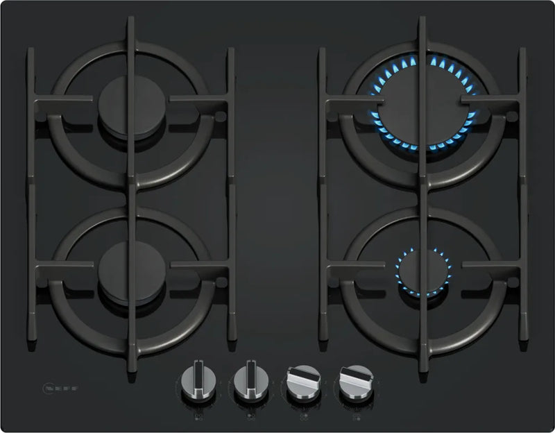 Neff N70 T26PIP4S0 60cm Gas Hob - Black
