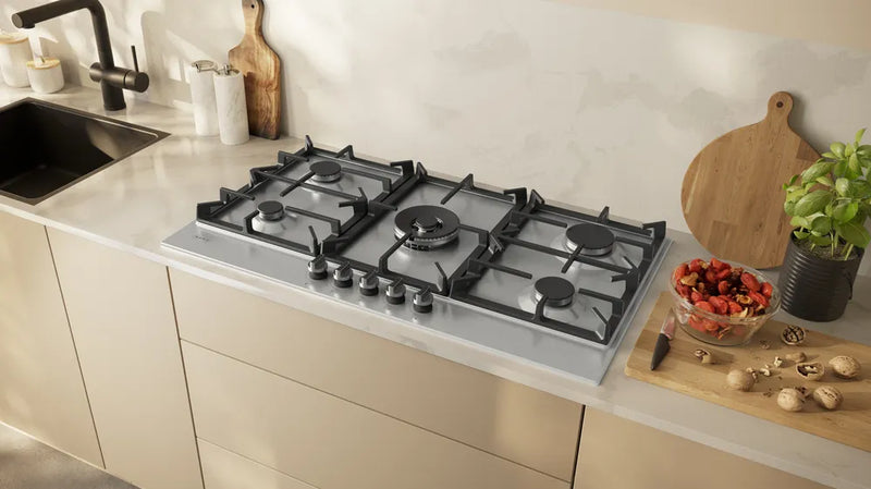 Neff N70 T29CIR8N0 90cm Gas Hob - Stainless Steel