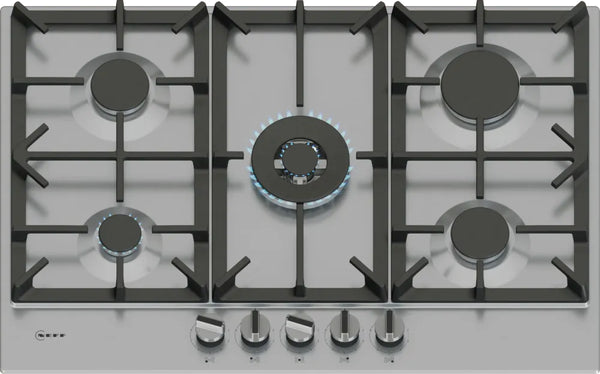 Neff N70 T27CIQ8N0 75cm Gas Hob - Stainless Steel