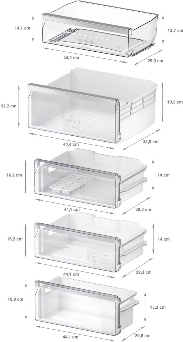 Neff N50 KI7962FD0G B/I No Frost 60/40 Fridge Freezer