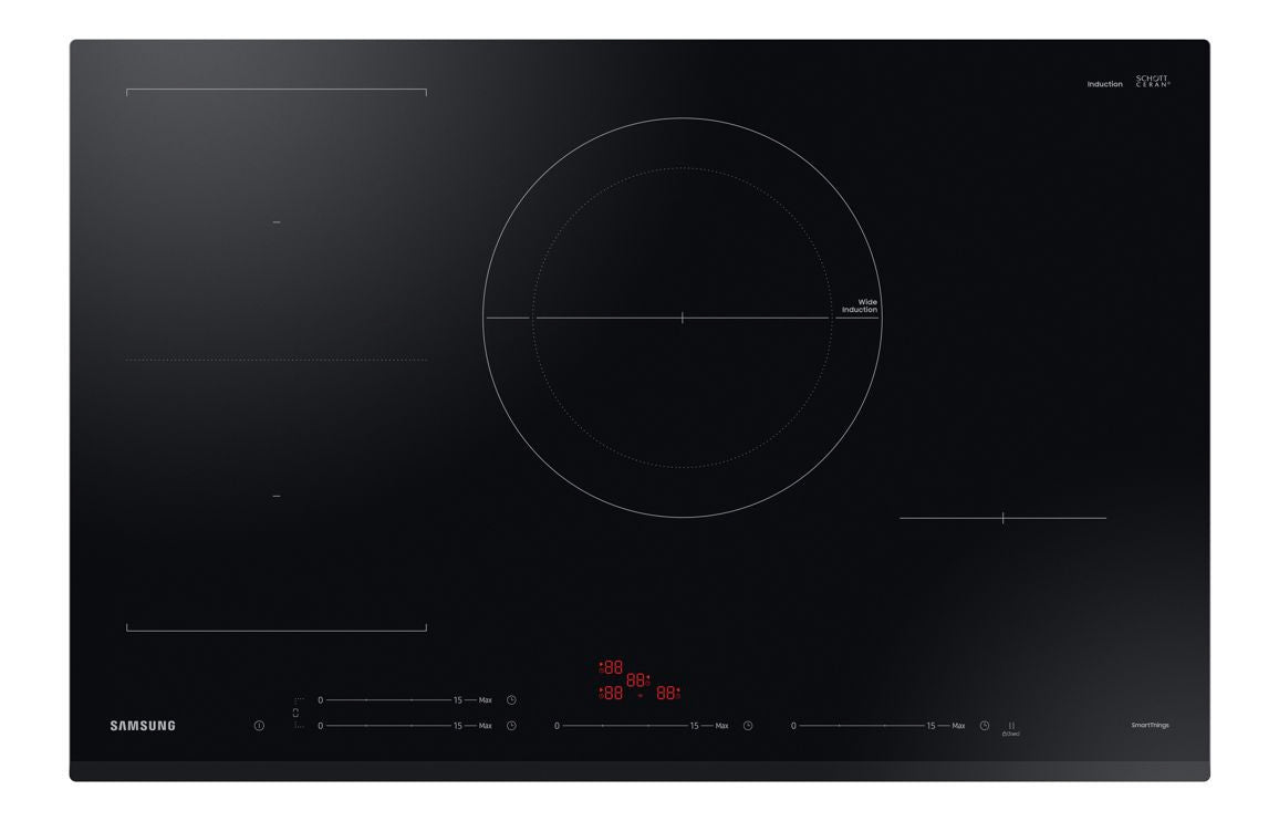Samsung Series 5 NZ84C5047GK/U1 80cm Slim Induction Hob with Flex Zone - Black UK