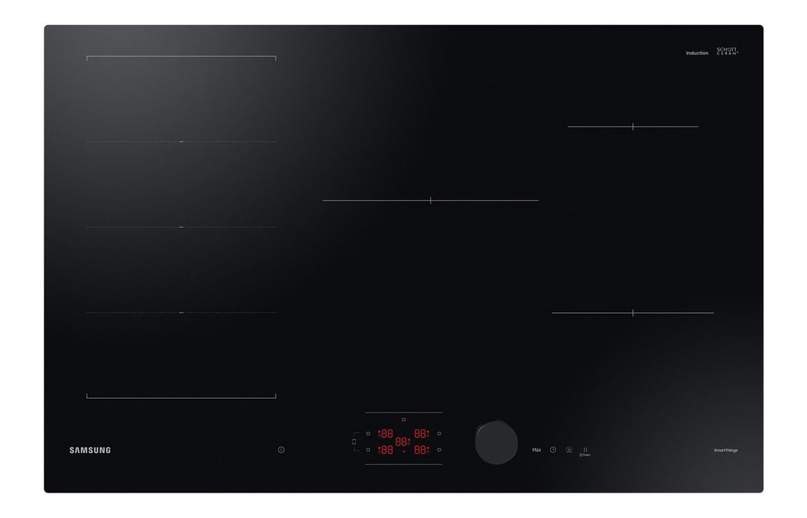 Samsung Series 6 NZ64B6058KK/U1 60cm Slim Induction Hob with Flex Zone Plus - Black UK