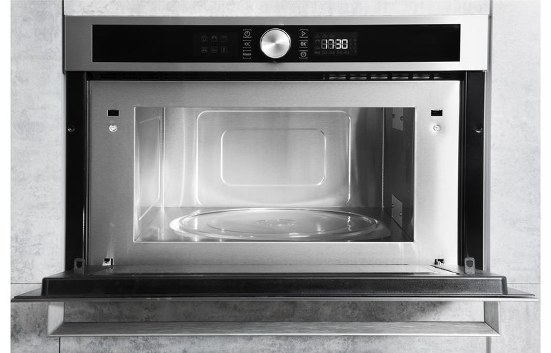Hotpoint MD 554 IX H Built-in Microwave & Grill - Stainless Steel