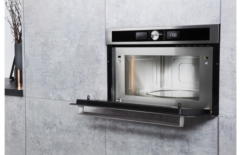 Hotpoint MD 554 IX H Built-in Microwave & Grill - Stainless Steel