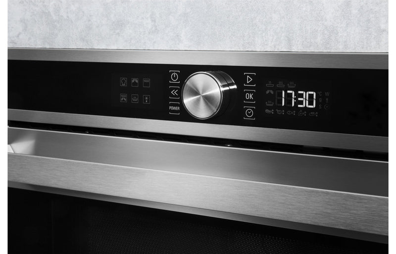 Hotpoint MD 554 IX H Built-in Microwave & Grill - Stainless Steel