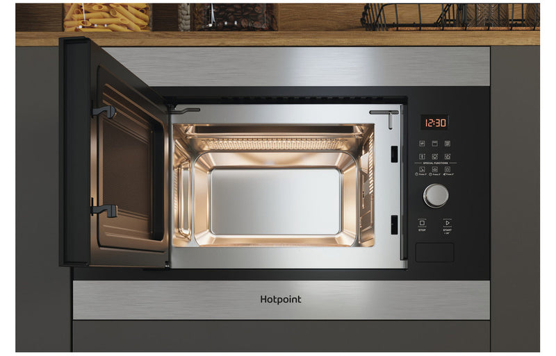 Hotpoint MF25G IX H Built-in Microwave & Grill - Stainless Steel