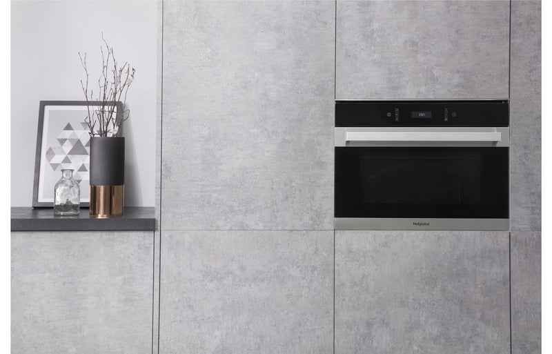 Hotpoint MP 776 IX H Built-in Combi Microwave & Grill - Stainless Steel