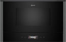 Neff N70 NL4WR21G1B Built-in Microwave - Black with Graphite Trim