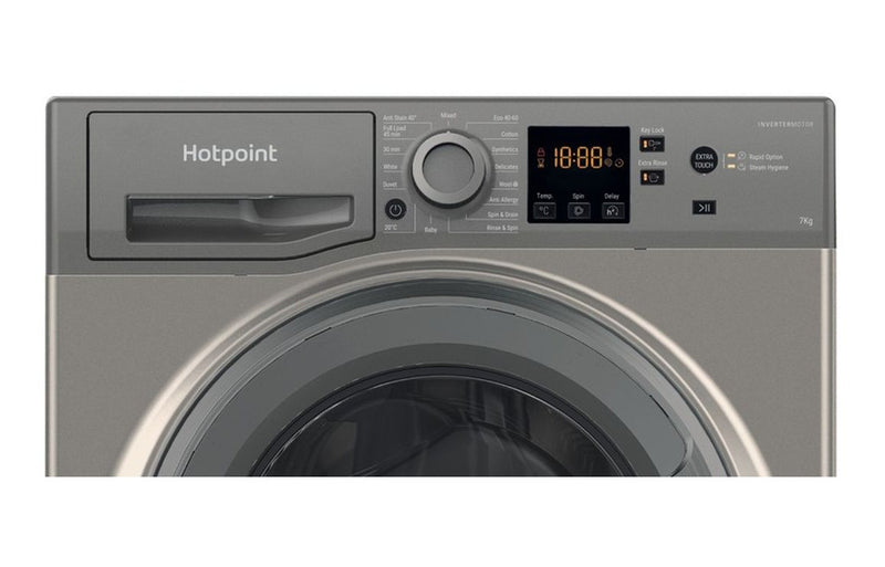 Hotpoint NSWF 7469 GG UK F/S 7kg 1400rpm Washing Machine - Graphite