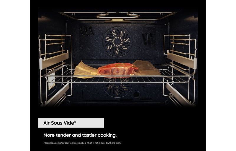 Samsung Bespoke Series 4 NV7B42503AK/U4 Oven with Dual Cook - Black Glass