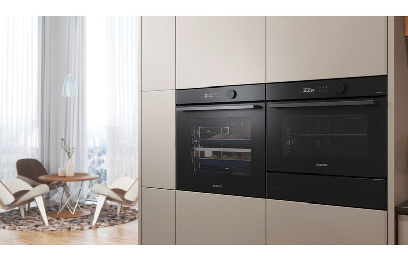 Samsung Bespoke Series 5 NV7B5675WAK/U4 Oven with Dual Cook - Black Glass