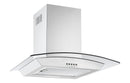 Prima PRCGH016 60cm Curved Glass Chimney Hood - Stainless Steel
