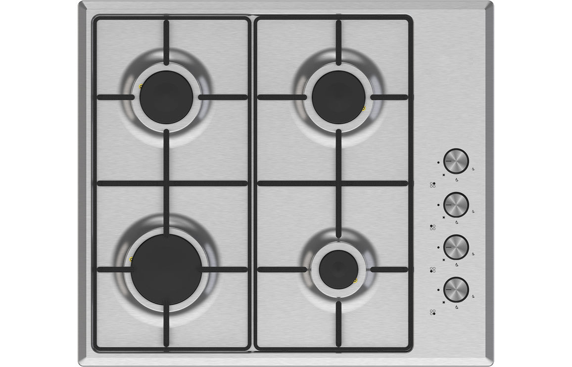 Prima PRGH106 60cm Gas Hob (Enamelled) - Stainless Steel UK