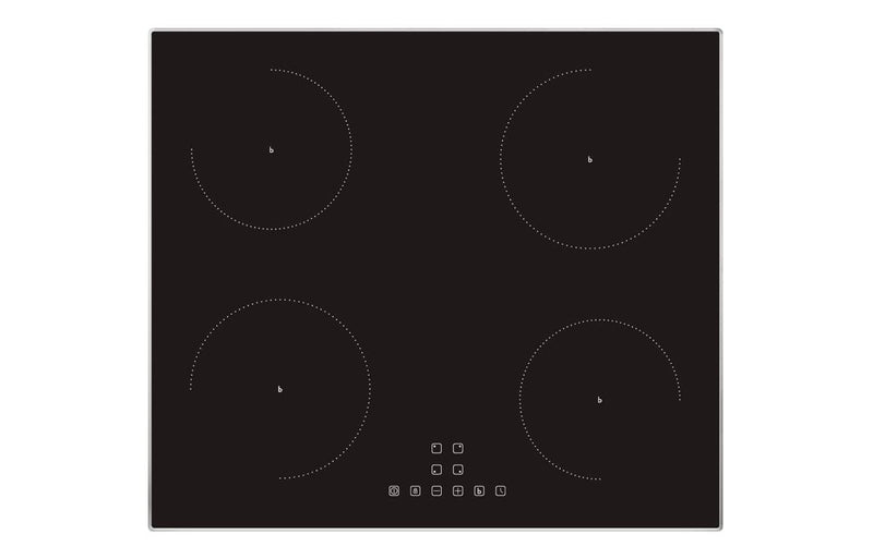 Prima PRIH024 60cm Framed Induction Hob - Black & Stainless Steel