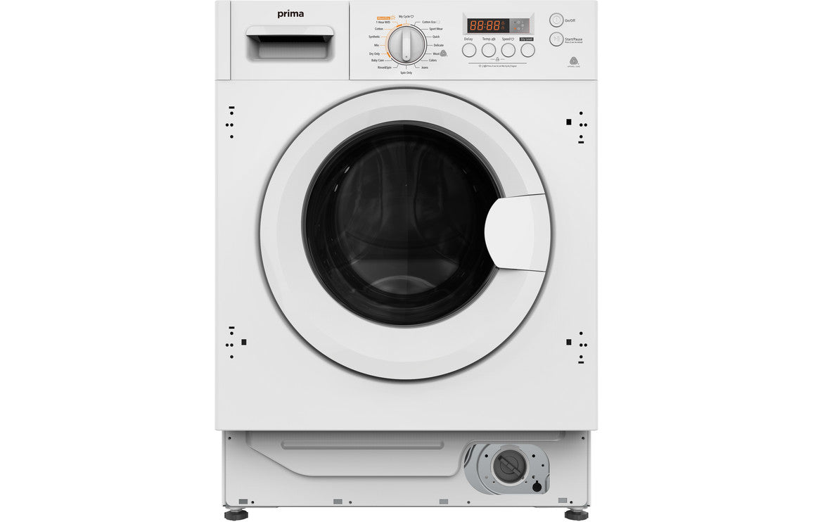 Prima PRLD375 B/I 8kg/6kg 1400rpm Washer Dryer - White UK