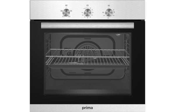 Prima PRSO101 Single Electric Fan Oven - Stainless Steel