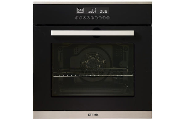 Prima+ PRSO110 Single Pyrolytic Fan Oven - Black
