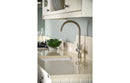 Abode Prostream 3 IN 1 Swan Spout Monobloc Tap - Brushed Nickel