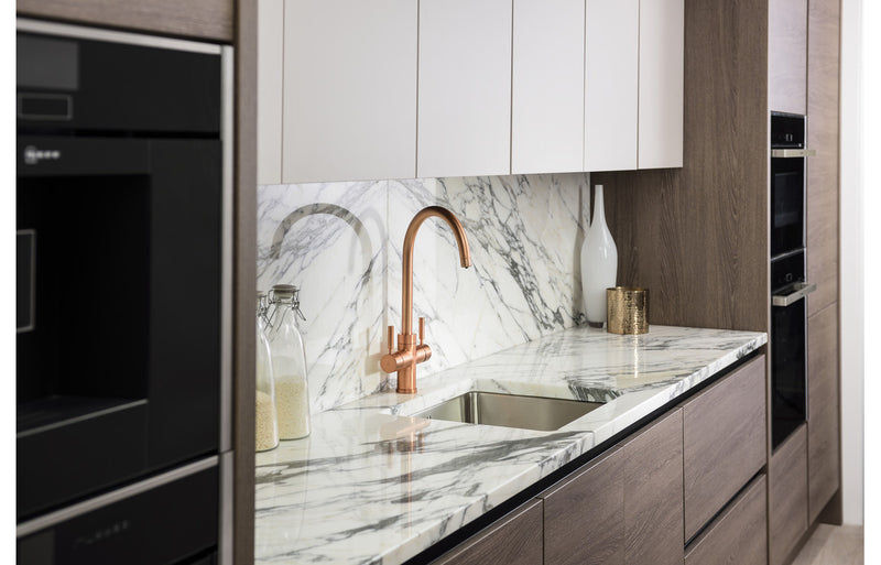 Abode Prostream 3 IN 1 Swan Spout Monobloc Tap - Urban Copper