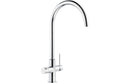 Abode Prothia 3 IN 1 Swan Spout Slimline Monobloc Tap - Chrome