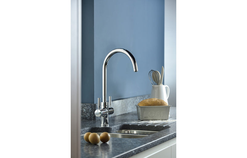 Abode Propure 4 IN 1 Swan Spout Monobloc Tap - Chrome